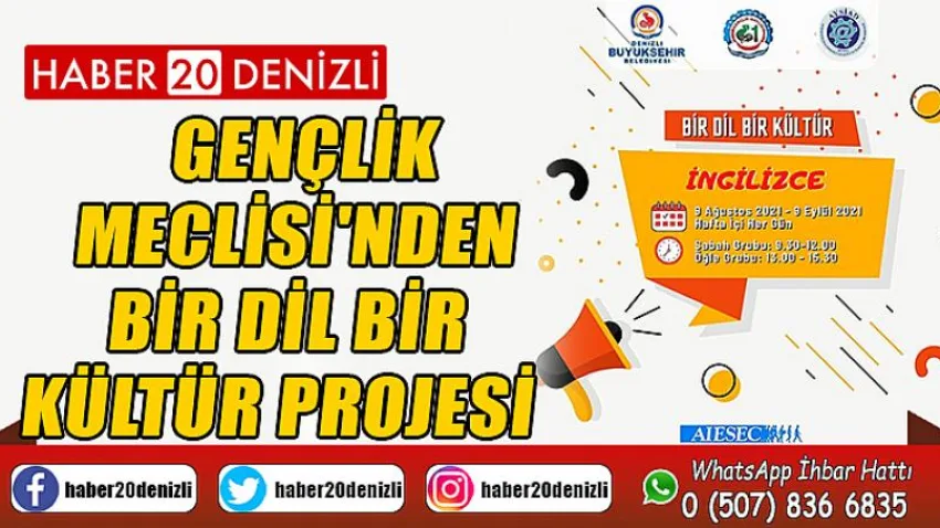 Gençlik Meclisi'nden Bir Dil Bir Kültür Projesi