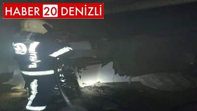Apartmanın bodrumunda çıkan yangın korku dolu anlar yaşattı
