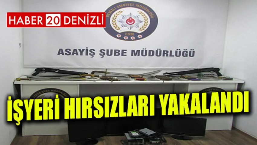 İşyeri Hırsızı Yakalandı !