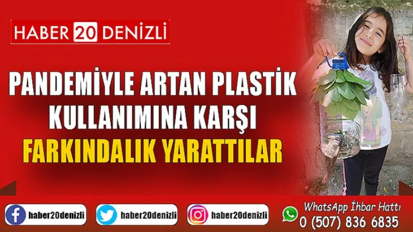 Pandemiyle artan plastik kullanımına karşı farkındalık yarattılar