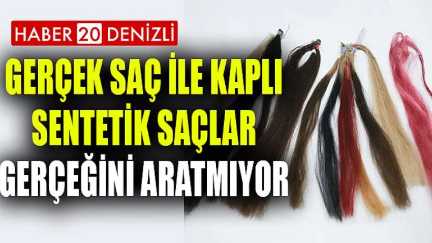 Gerçek Saç ile Kaplı Sentetik Saçlar Gerçeğini Aratmıyor