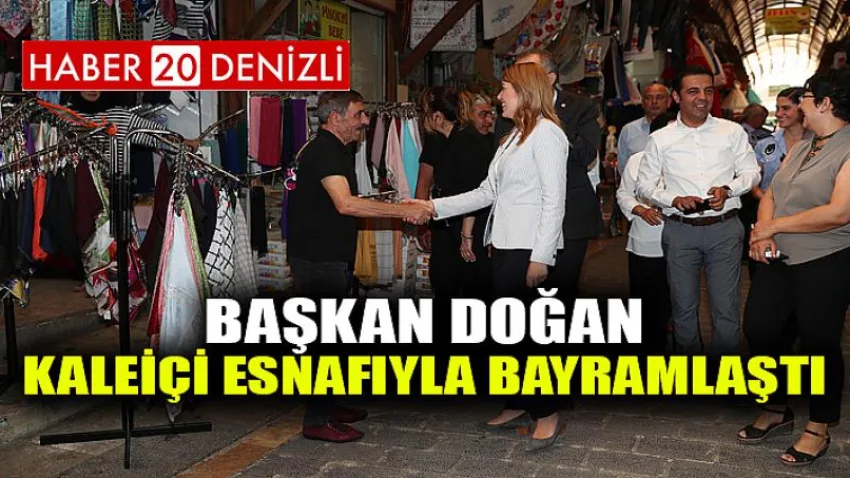 Başkan Doğan Kaleiçi Esnafıyla Bayramlaştı