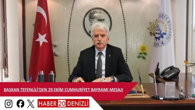 Başkan Tefenlili’den 29 Ekim Cumhuriyet Bayramı Mesajı