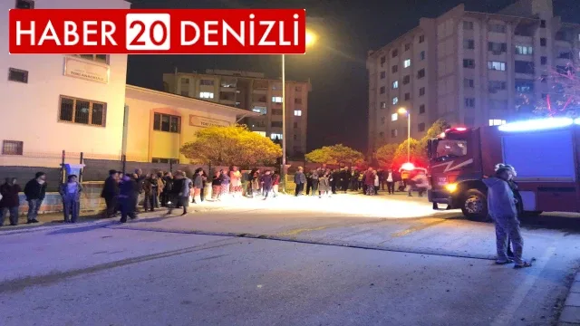 Yangını izleyen kalabalık anonsla dağıtıldı