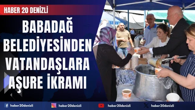 Babadağ Belediyesinden vatandaşlara aşure ikramı