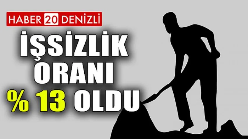 İşsizlik Oranı Yüzde 13 Oldu
