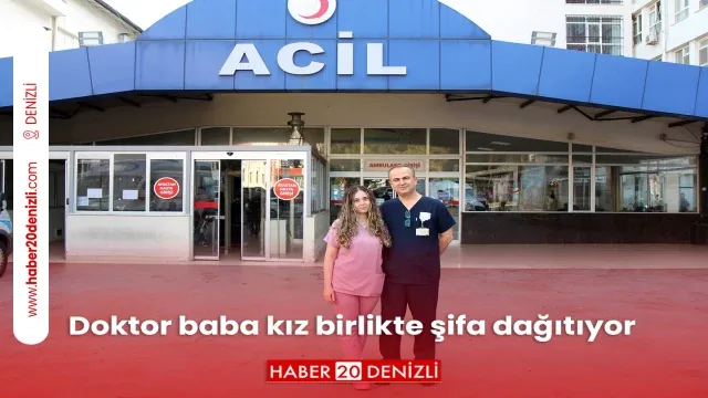 Doktor baba kız birlikte şifa dağıtıyor