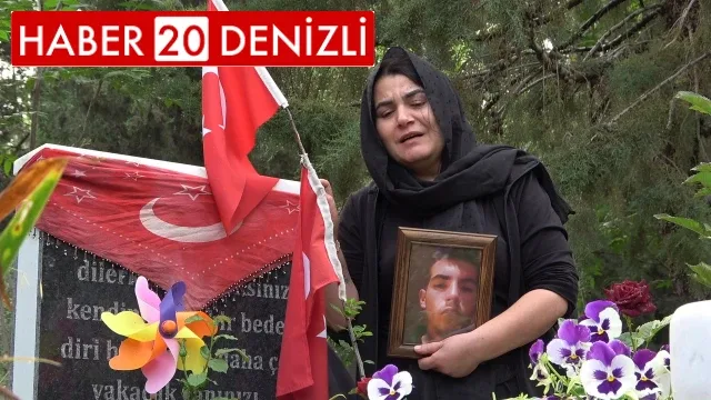 Cesedi yakılarak kuyuya atılan evladının mezarı başında gözyaşı döktü