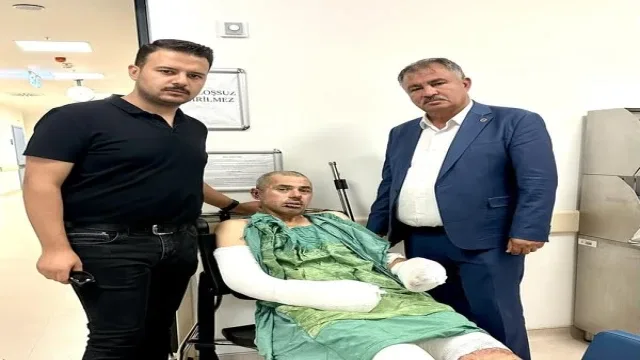 Başkan Pütün'den Eskişehir yangınında yaralanan orman işçisine anlamlı ziyaret