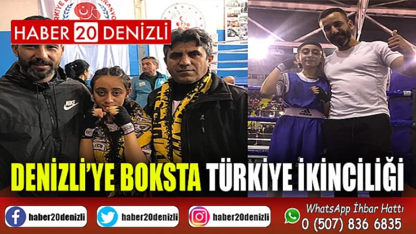 Denizli’ye Boksta Türkiye İkinciliği
