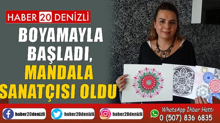 Boyamayla başladı, mandala sanatçısı oldu