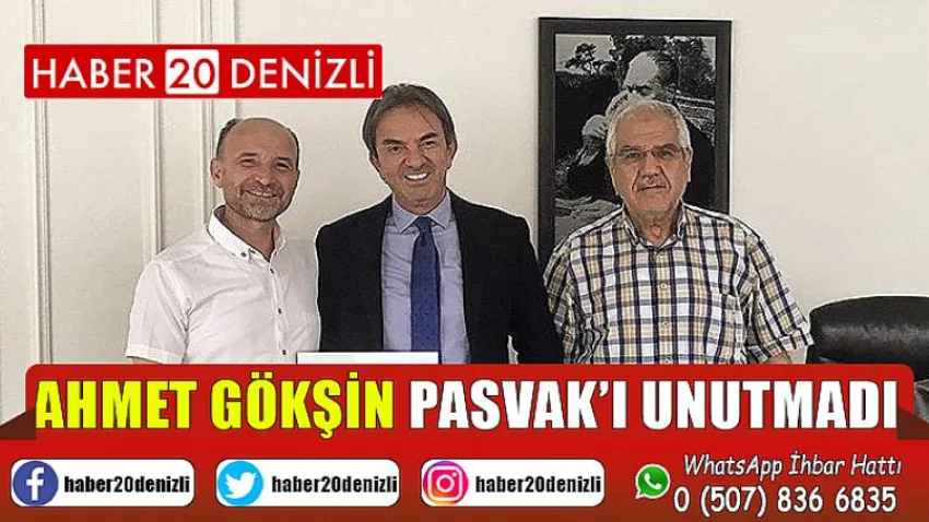 Hayırsever işadamı Ahmet Gökşin Pasvak’ı unutmadı