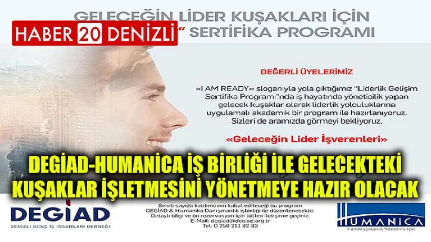 Degiad-humanica İş Birliği ile Gelecekteki Kuşaklar İşletmesini Yönetmeye Hazır Olacak