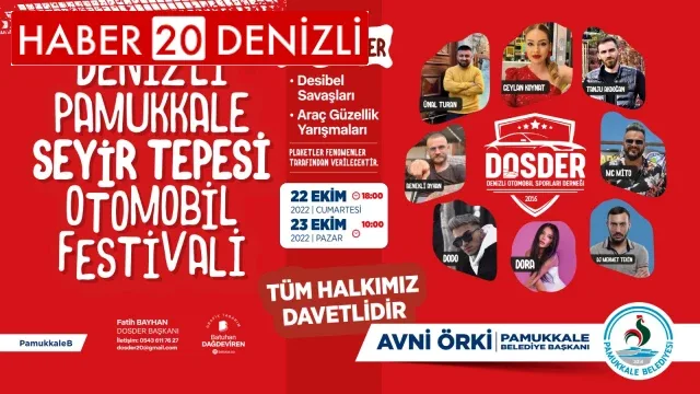 Otomobil Tutkunları Pamukkale’de Buluşuyor