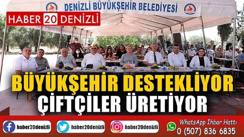 Büyükşehir destekliyor çiftçiler üretiyor