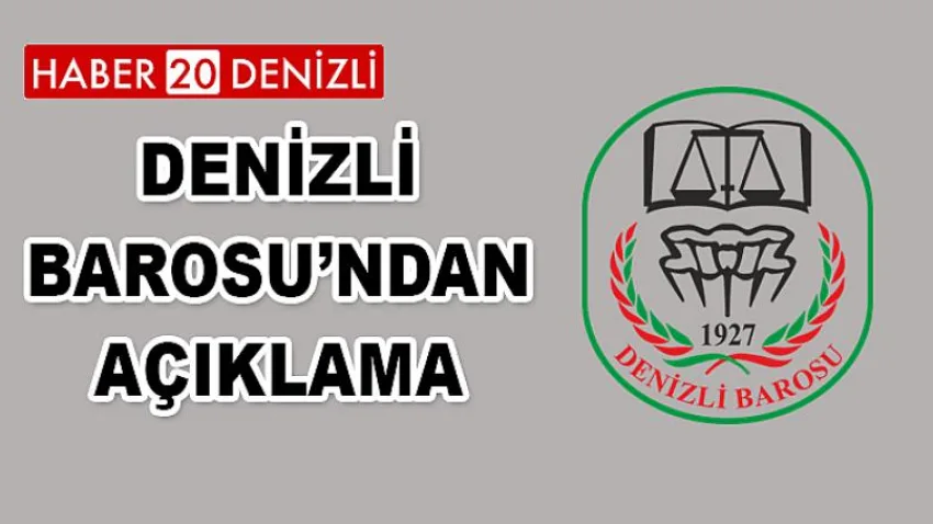 Denizli Baro'sunda Açıklama