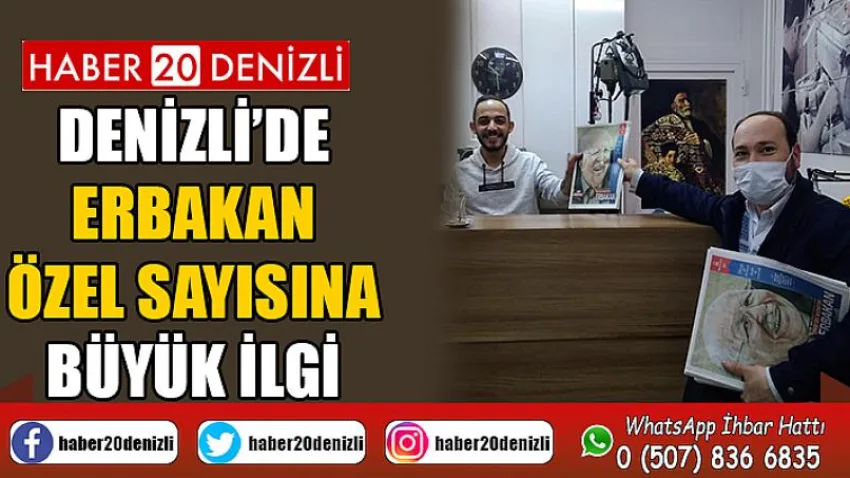 Denizli’de Erbakan Özel Sayısına Büyük İlgi