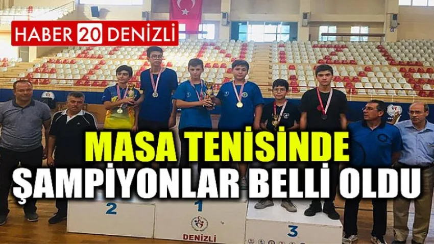 Masa Tenisinde Şampiyonlar Belli Oldu
