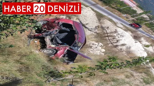 Hafif ticari araçla çarpışan otomobil şarampole yuvarlandı: 1 ölü, 2 yaralı