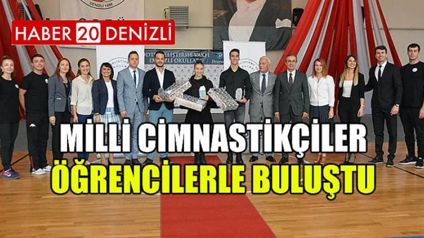 Milli Cimnastikçiler Öğrencilerle Buluştu
