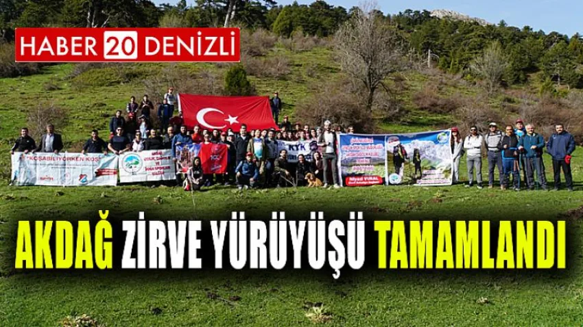 Akdağ Zirve Yürüyüşü Tamamlandı