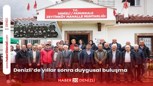 Denizli’de yıllar sonra duygusal buluşma