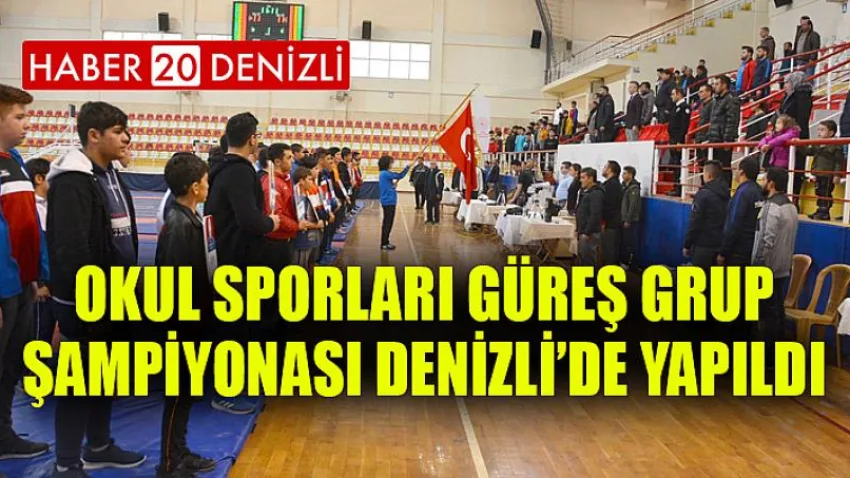 Okul Sporları Güreş Grup Şampiyonası Denizli’de Yapıldı