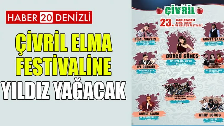 Çivril Elma Festivaline Yıldız Yağacak