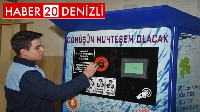 Meslek Lisesi Öğretmen ve Öğrencileri Geri Dönüşüm Otomatı Üretti