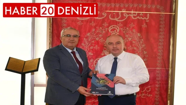 Başkan Arslan, Vali Coşkun’a Çameli Sempozyumu kitabını takdim etti