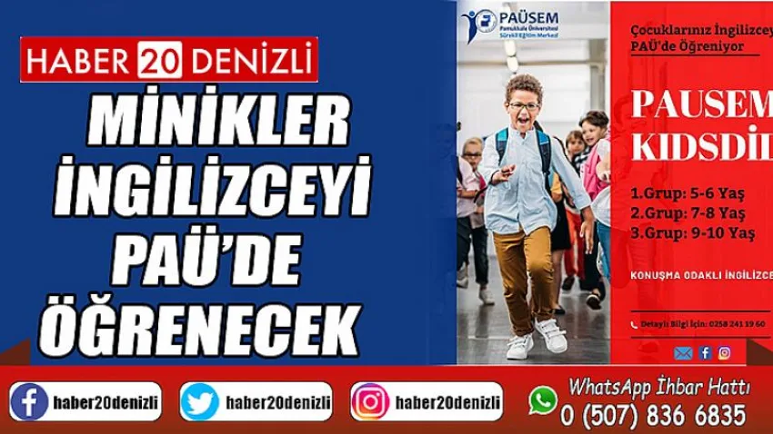 Minikler İngilizceyi PAÜ’de öğrenecek