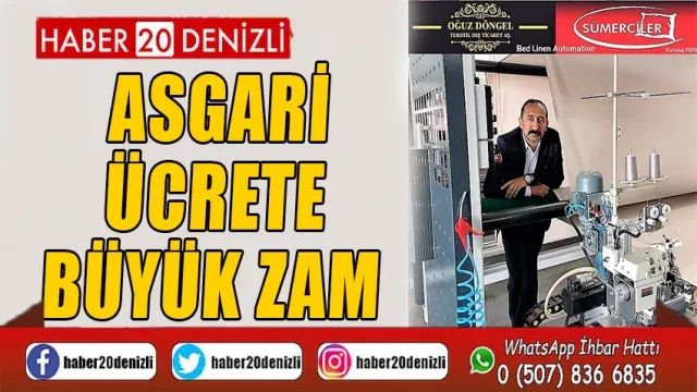 Asgari ücrete büyük zam