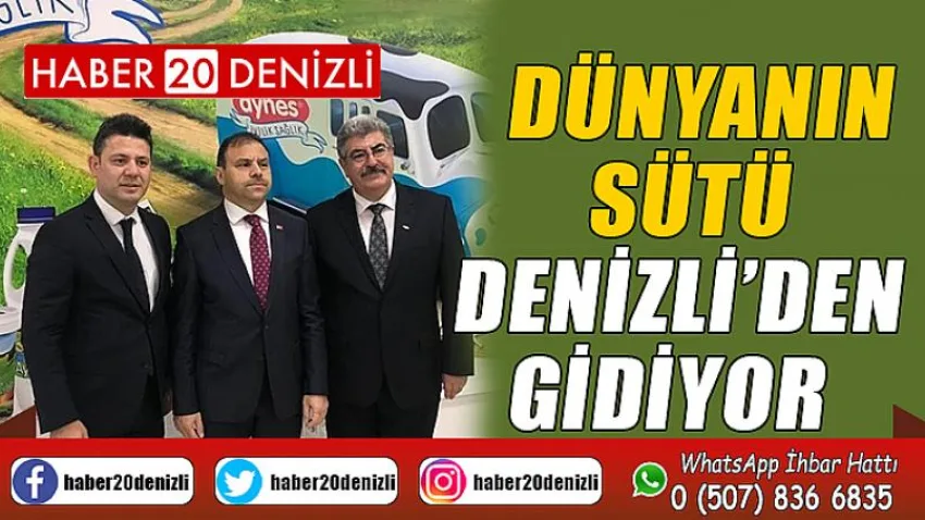 Dünyanın sütü Denizli’den gidiyor