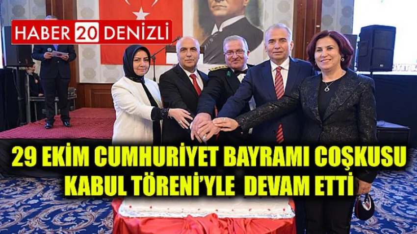 29 Ekim Cumhuriyet Bayramı Coşkusu Kabul Töreni’yle Devam Etti