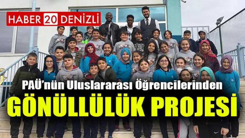 PAÜ’nün Uluslararası Öğrencilerinden Gönüllülük Projesi
