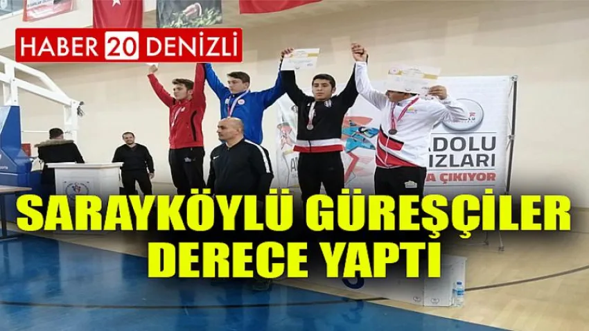 Sarayköylü güreşçiler derece yaptı