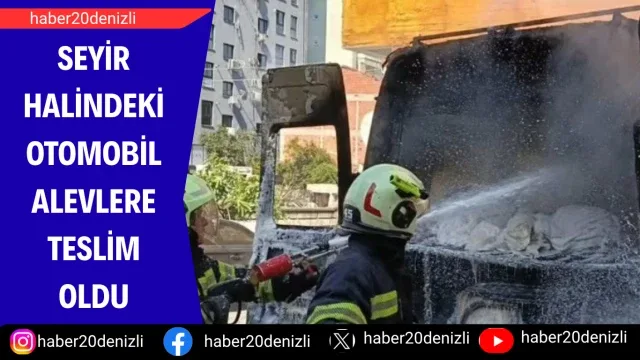 Seyir halindeki otomobil alevlere teslim oldu