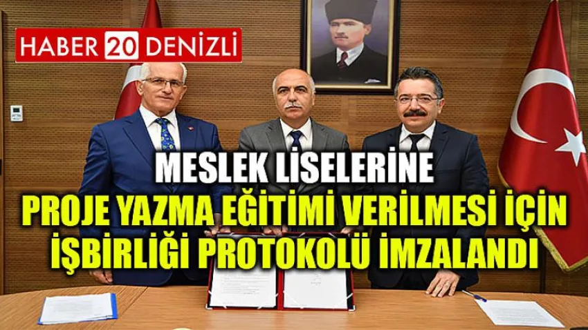 Meslek Liselerine Proje Yazma Eğitimi Verilmesi İçin İşbirliği Protokolü İmzalandı