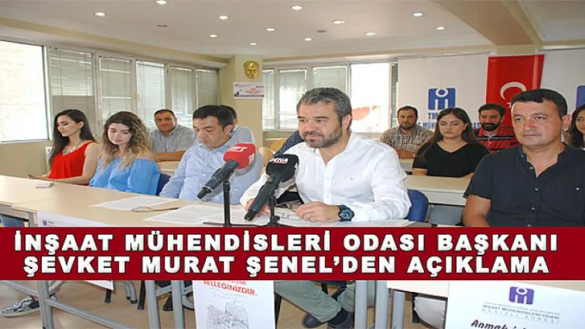 İnşaat Mühendisleri Odasından Açıklama