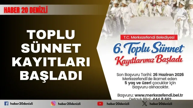 Merkezefendi’de toplu sünnet kayıtları başladı
