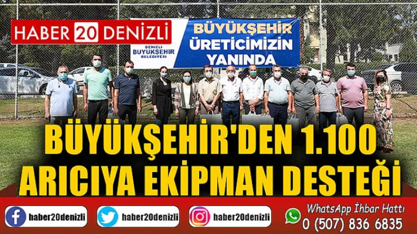 Büyükşehir'den 1.100 arıcıya ekipman desteği