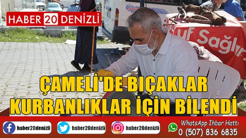 Çameli'de Bıçaklar Kurbanlıklar İçin Bilendi