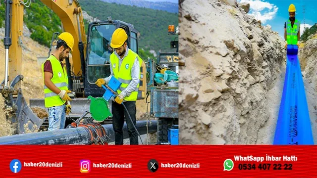 Büyükşehir Deski Çardak’a 17,5 Milyonluk Büyük İçme Suyu Yatırımına Başladı