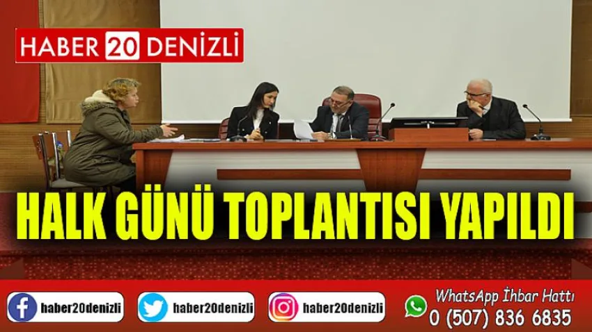 Halk Günü Toplantısı Yapıldı
