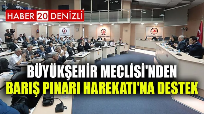 Büyükşehir Meclisi'nden Barış Pınarı Harekatı'na destek
