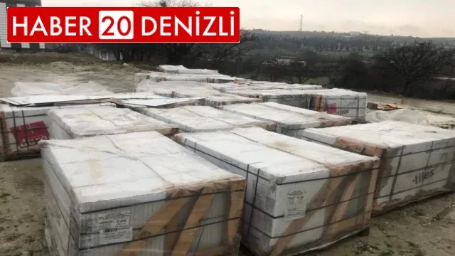 Çaldıkları bir tır dolusu fayansla yakalandılar