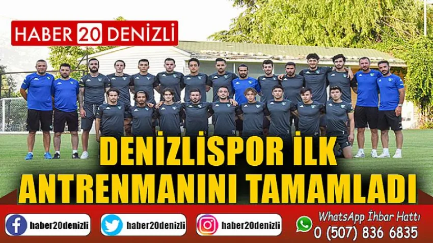 Denizlispor ilk antrenmanını tamamladı