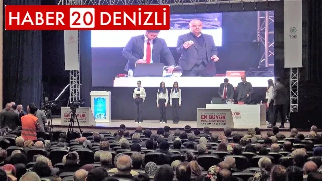 Denizli’de yapılacak 3 bin 150 konuttan 2 bin 837’sinin hak sahibi belirlendi
