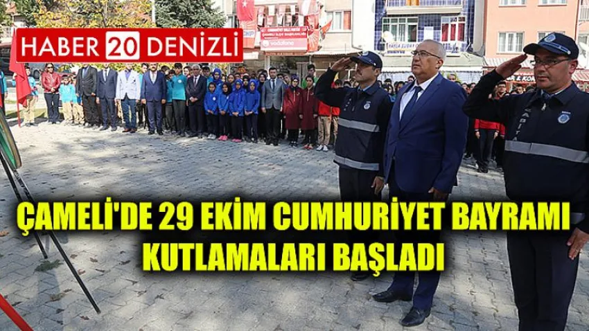 Çameli'de 29 Ekim Cumhuriyet Bayramı Kutlamaları Başladı