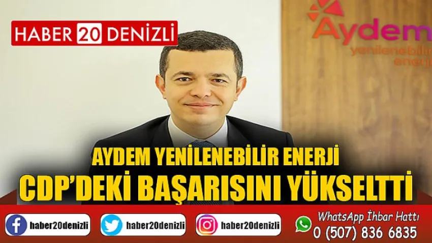 Aydem Yenilenebilir Enerji, CDP’deki başarısını yükseltti